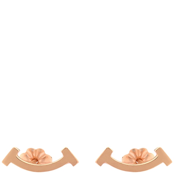 ティファニー Tiffany & Co ピアス Ｔスマイル K18PG ピンクゴールド 750PG 18金 【中古】