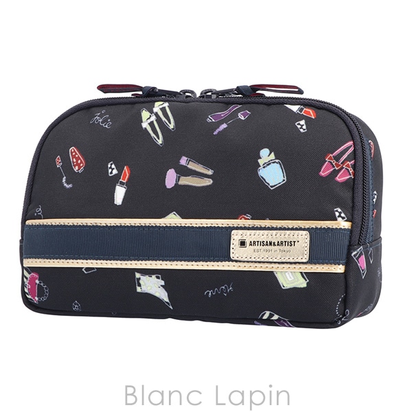 アルティザン＆アーティスト ARTISAN＆ARTIST スロープシェイプ・ポーチ 5WP-RY110H レーヴ・ミスティーク #ネイビー コスメポーチ/バッグ [161265]