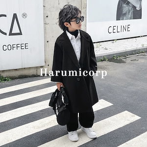 コート キッズ男の子 子供服 トレンチコート ロングコート アウター 韓国子供服 ジュニア トップス ジャケット 子ども服 ベビー服 おしゃれ 可愛い 誕生日 プレゼント 通学 通園 170cm