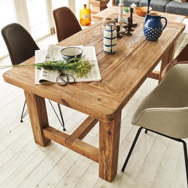 ダイニングテーブル テーブル 長方形 4人掛け 幅160cm おしゃれ 木製 天然木