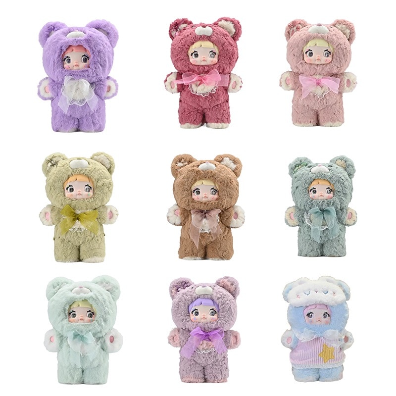 【公式正规品】ノッ米（糯米儿） おやすみくま 400%シリーズ ぬいぐるみ ブラインドボックス フィギュア デスクトップ飾り 誕生日ギフト
