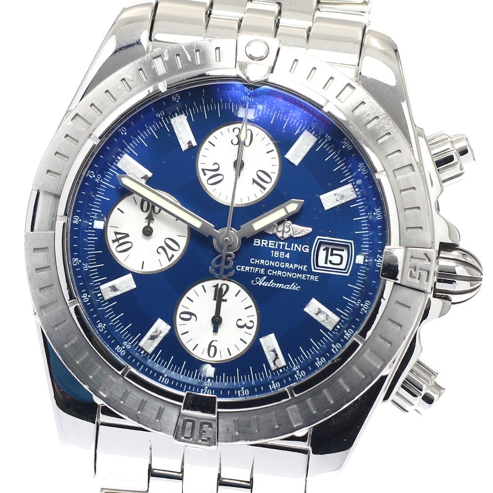 訳あり ブライトリング BREITLING A13356 クロノマット エボリューション デイト クロノグラフ 自動巻き メンズ _936077【中古】