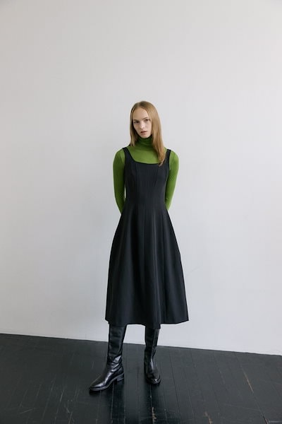 イエナ／1回のみ着用❤️フォーマルにも！ノーカラーVネックウール