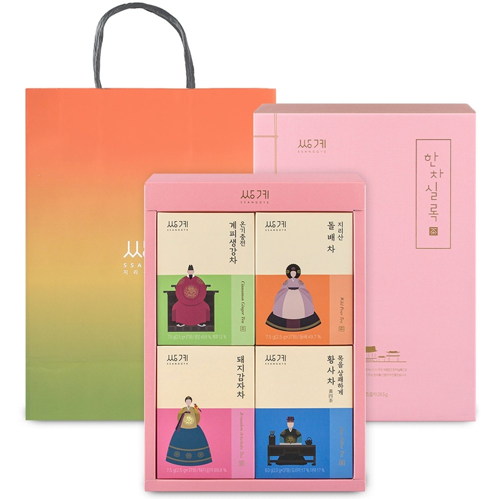 双戒明茶一次実緑茶ギフトセットシナモンショウガ茶+チリサン...1セット
