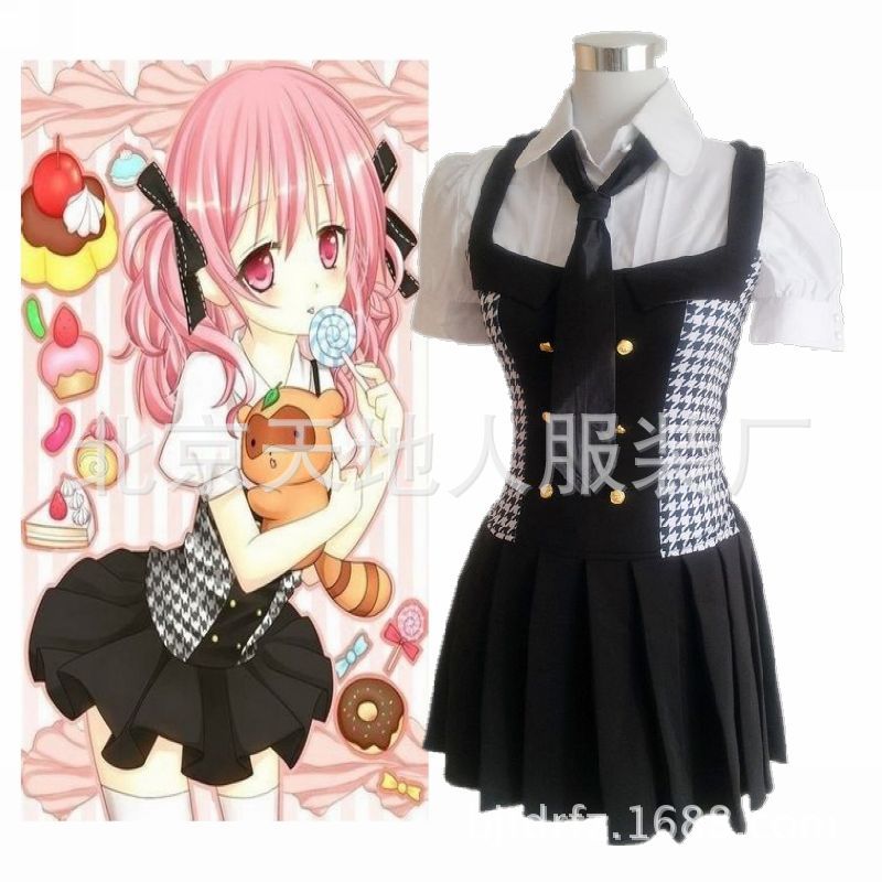 妖狐x僕ss服凛とした蝶制服歌留多cos制服頭蓋宮コスプレ女装夏