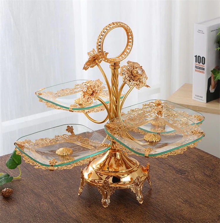 激安セール キャンディディスク マルチレイヤーガラス 点心 フルーツプレート リビング ホテル ケーキ ライトラグジュアリー