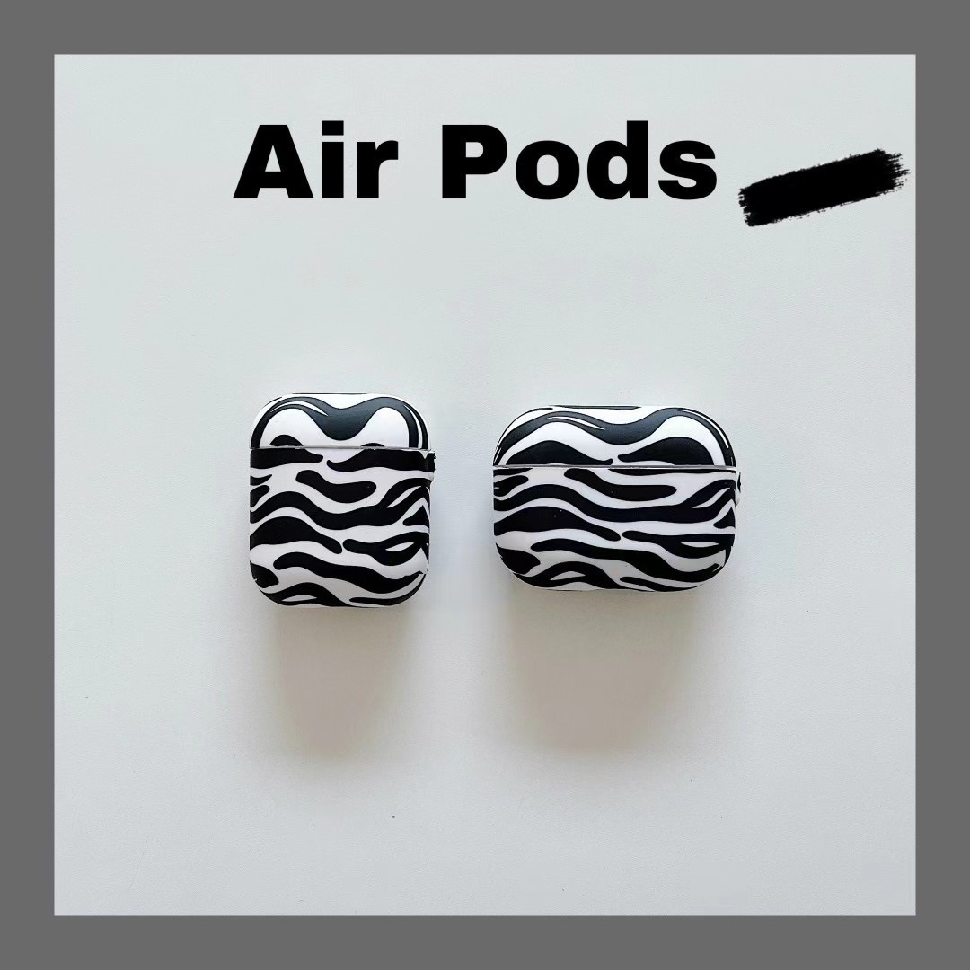 夏airpodsに適したゼブラ柄 【67%OFF!】 保護カバー 牛柄 airpodspro1 イヤホンカバー アップル