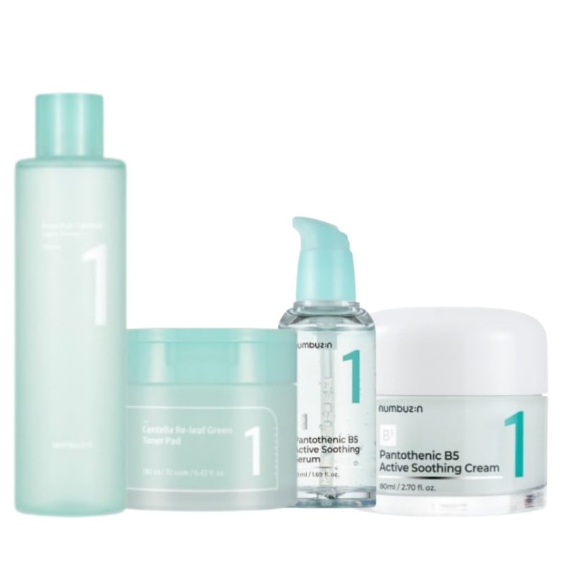 【大人気】[1番 3点セット] 1番 青草たっぷり93％整肌トナー/1番 シカ丸ごと水分整肌パッド70枚+1番 ガルバニックパントテン酸スージングセラム +1番 塗るパントテン酸スージングクリーム