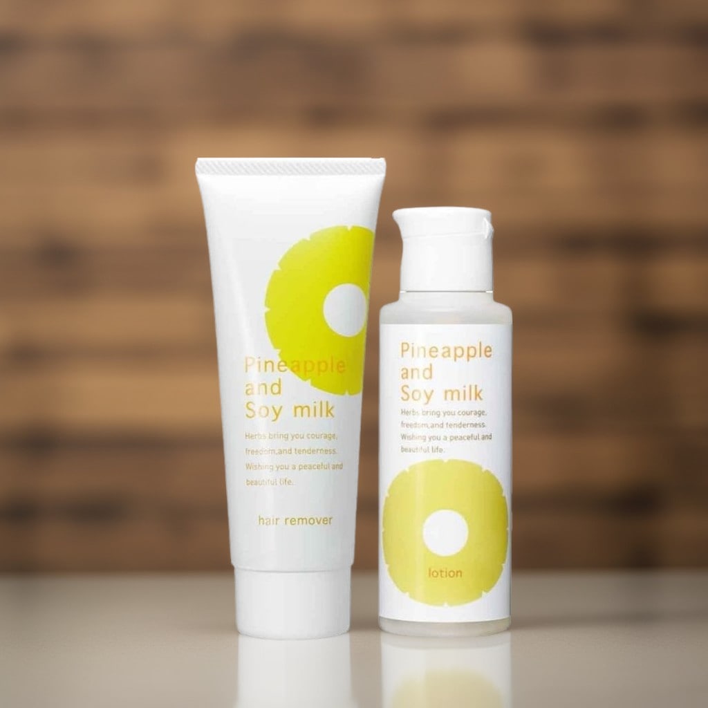 パイナップル豆乳除毛クリーム230g＆パイナップル豆乳ローション100mL セット 5,650円