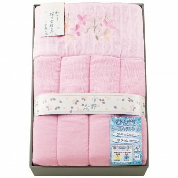 宇野千代 ひんやりキルトケット UCCQ-600　ピンク/6117-042