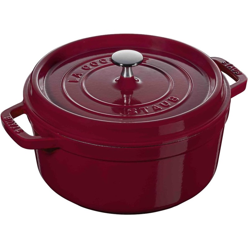 STAUB ストウブ ピコ-ココット ラウンド 18cm 両手鍋 鋳物 ホーロー フランス製 ボルドー オーブン可