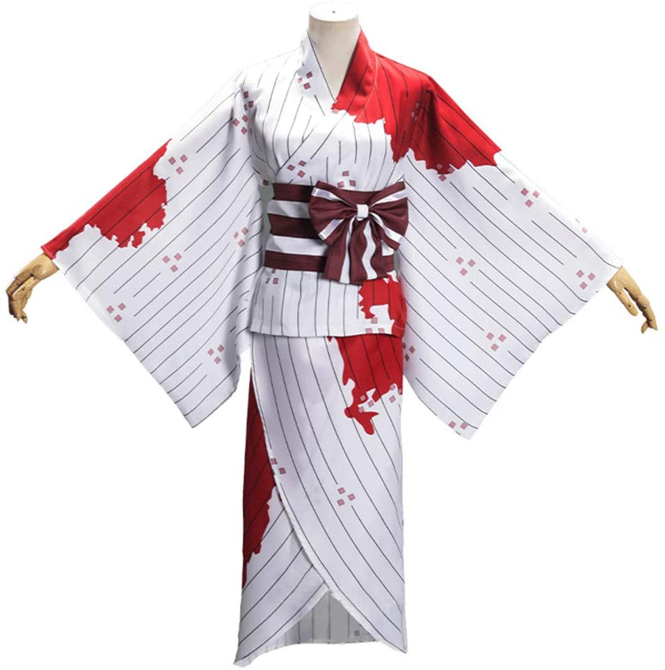 鬼滅之刃禰豆子かまど ねずこ風血の和服服血の染み着物コスプレ衣装 コスチューム学園祭