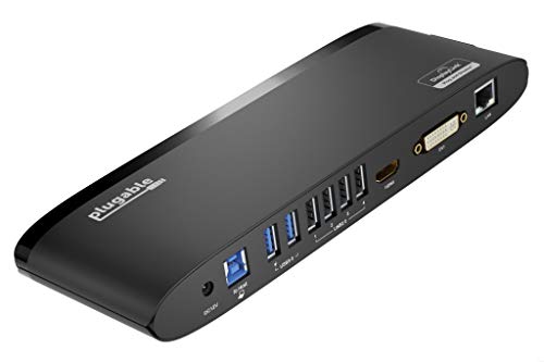 爆売り Plugable ポートx2 Usb3 0 イーサネット ギガビット ポート Vga Dvi Hdmi デュアルモニター 用 Windows 横置き ドッキングステーション Usb3 0 その他pc用アクセサリー Www Janrose Com Br