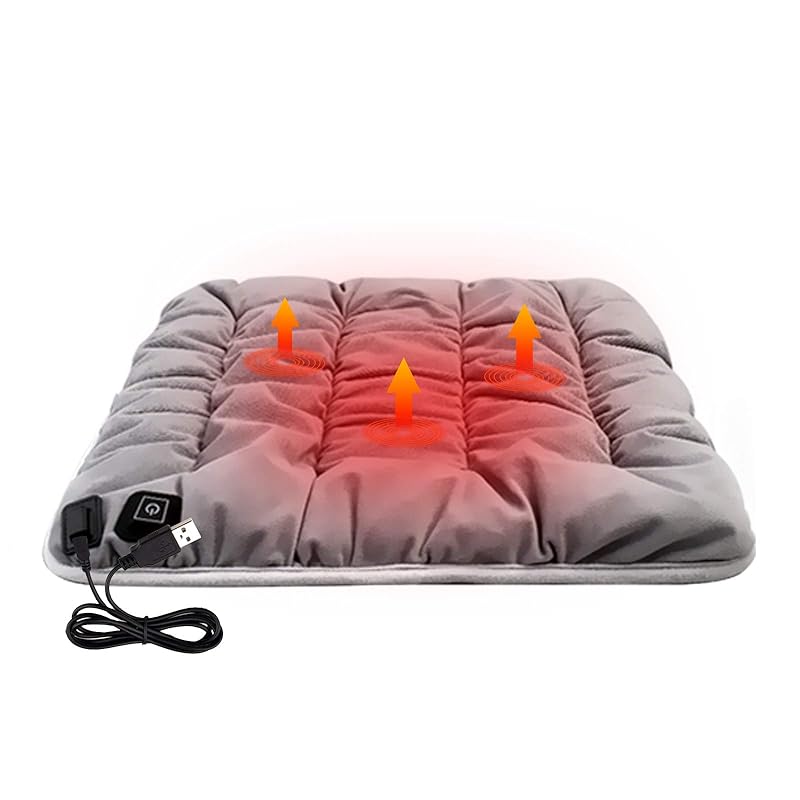 ホットマット 38℃45℃60℃ 45*45cm 電気 座布団 椅子用 ヒーター クッション シート 5秒快熱 滑り止め 省エネ デスク リビング パーソナル暖房 一人用