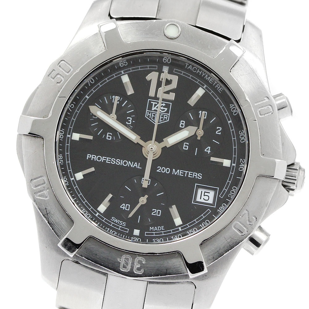 タグホイヤー TAG HEUER CN1110.BA0337 エクスクルーシブ デイト クロノグラフ クォーツ メンズ 保証書付き_952489【中古】