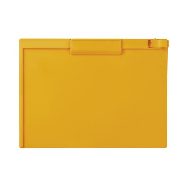 （まとめ）セキセイ クリップボード A4ヨコ イエロー SSS-3057P-Y 1セット（10枚） (×3セット)