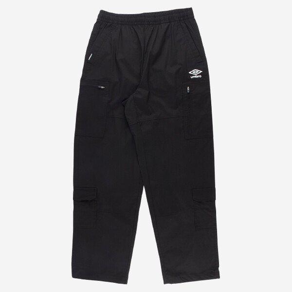 カジュアル スパン カーゴ ストレート パンツ UQ123CPT25 BLK