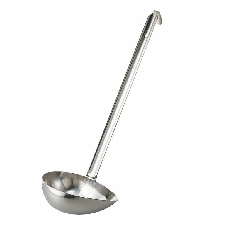 （まとめ買い）カンダ KD 18-8横口溶接レードル 400cc （鶏油レードル） [x3]