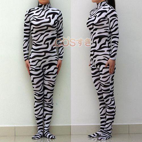 【全店任意2枚購入で100円OFF】全身タイツ 在庫 ライクラ 縞馬柄 大人用 ハロウイン コスチューム コスプレ衣装 高品質 新品 Cosplay アニメ