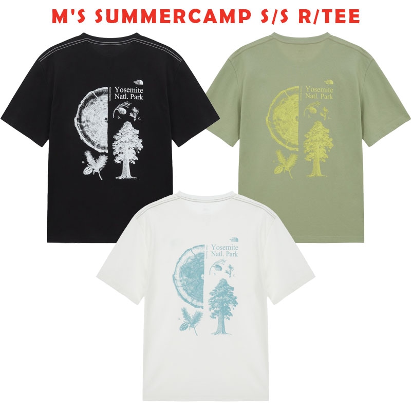 韓国正規品保証 関税負担なしNT7US04A MS SUMMERCAMP SSR TEEデイリー 基本 着装 男子 女子 人気 韓国 ファッション 男女共用 アウトドア