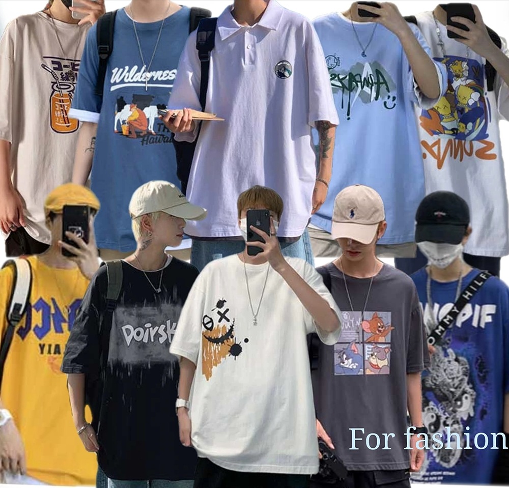 新入荷夏ントtシャツおしゃれ韓国ファッション半袖bf原宿风韓国 ファッション メンズ