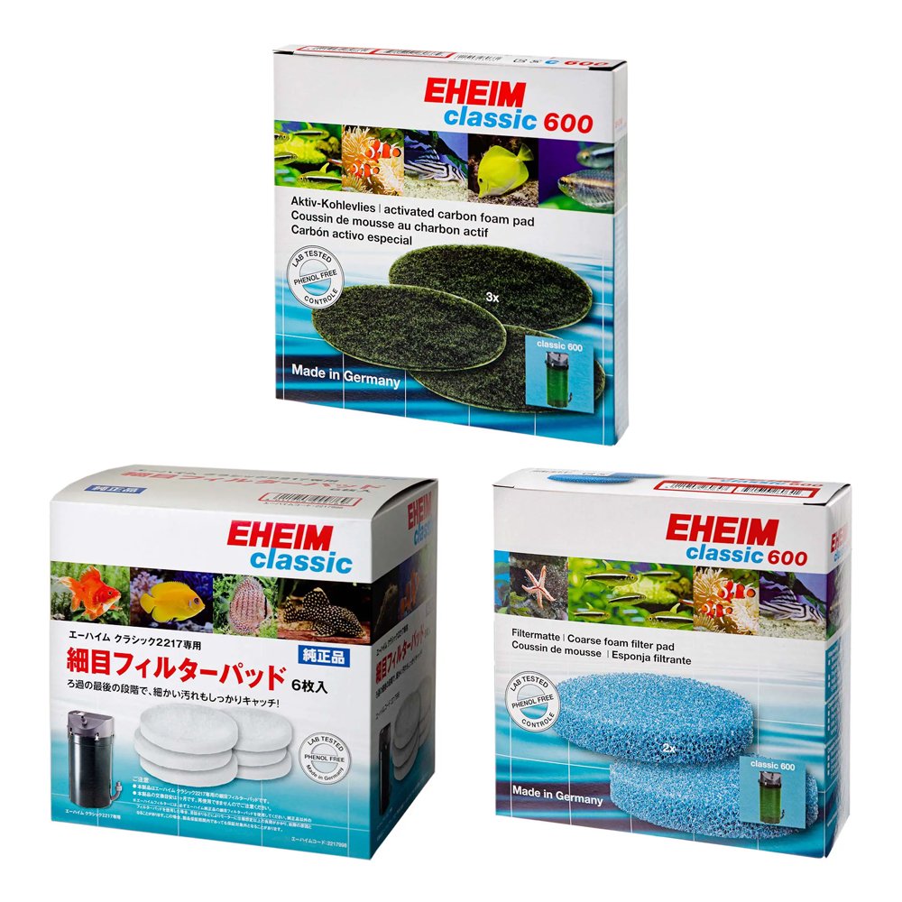 エーハイム　クラシックフィルター２２１７　交換用フィルターセット　ＣＲＣ10―03―01―10―58