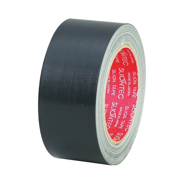 (まとめ) スリオンテック 布粘着テープ No.3390 50mm×25m 黒 No.3390-50BK 1巻 (×30セット)