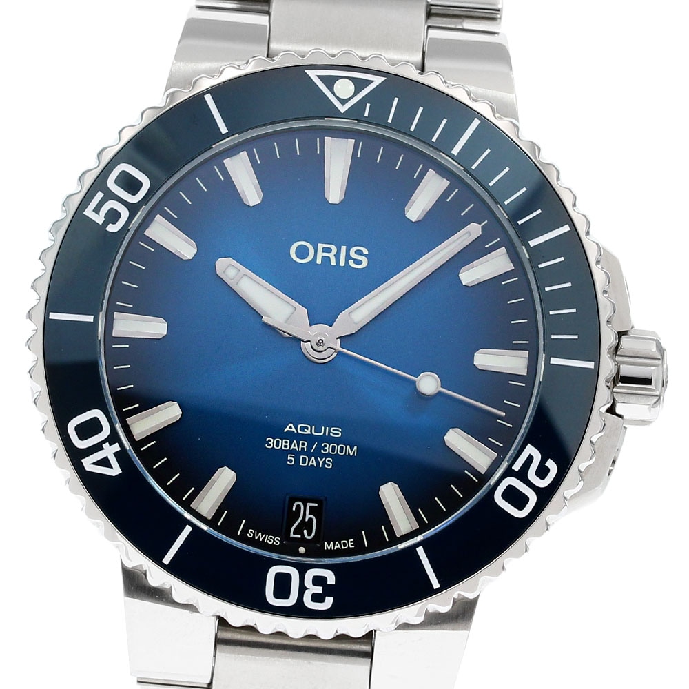 オリス ORIS 7769 アクイス デイト 自動巻き メンズ 良品 _842953【中古】