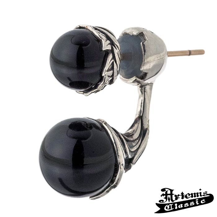 アルテミスクラシック Artemis Classic オニキス ボール シルバー イヤージャケット ピアス 片耳分 ACE0170