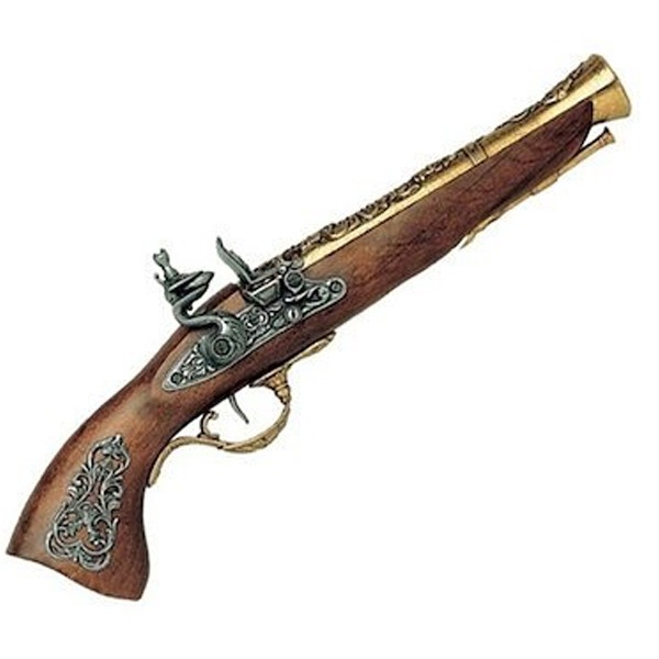 フリントロック ブランダーバス DENIX デニックス 1231/L 39cm レプリカ 銃 コスプレ フリントロックピストル リアル 小物 模造 ピストル 拳銃 ミリタリー アーミー