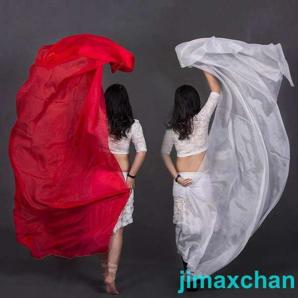 新生活 シルクベール ベリーダンス用ベール グラデーション コスチューム ステージ ステージ小物 アクセサリー 演出 飾り 長さ250cm/270cm