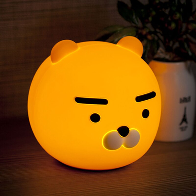 カカオフレンズ シリコン タッチ ムード灯 ライオン