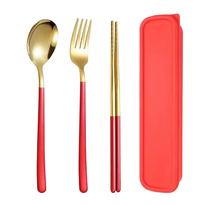 【10点セット】韓国 クチポール風 フォークスプーン箸ピースセット カトラリーセット 屋外旅行 弁当箱141