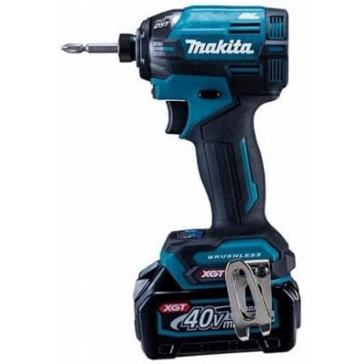 マキタ Makita 充電式インパクトドライバ（青） 40Vmax2.5Ah バッテリ2本・充電器・ケース付 TD002GRDX 充電式 インパクトドライバ