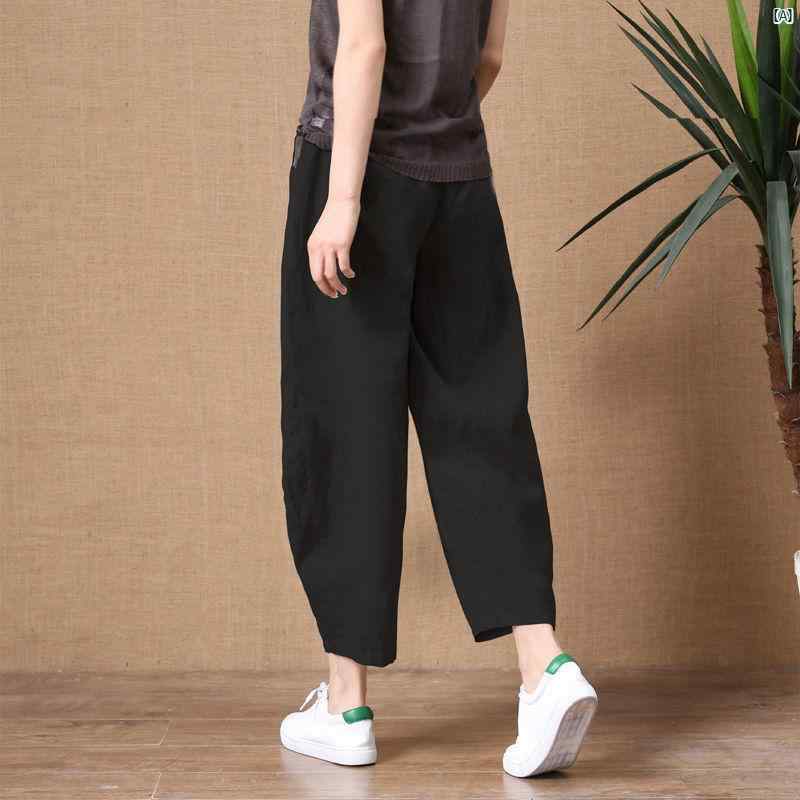 レディースファッション かわいい オシャレ 海外 カジュアル フィット ワイド レッグ クロップドパンツ