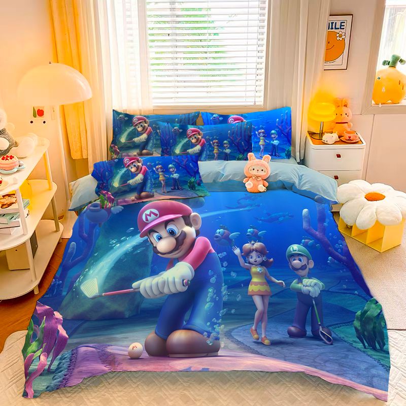 Qoo10] 【3日出荷】漫画ゲームスーパーマリオシー : 寝具・ベッド