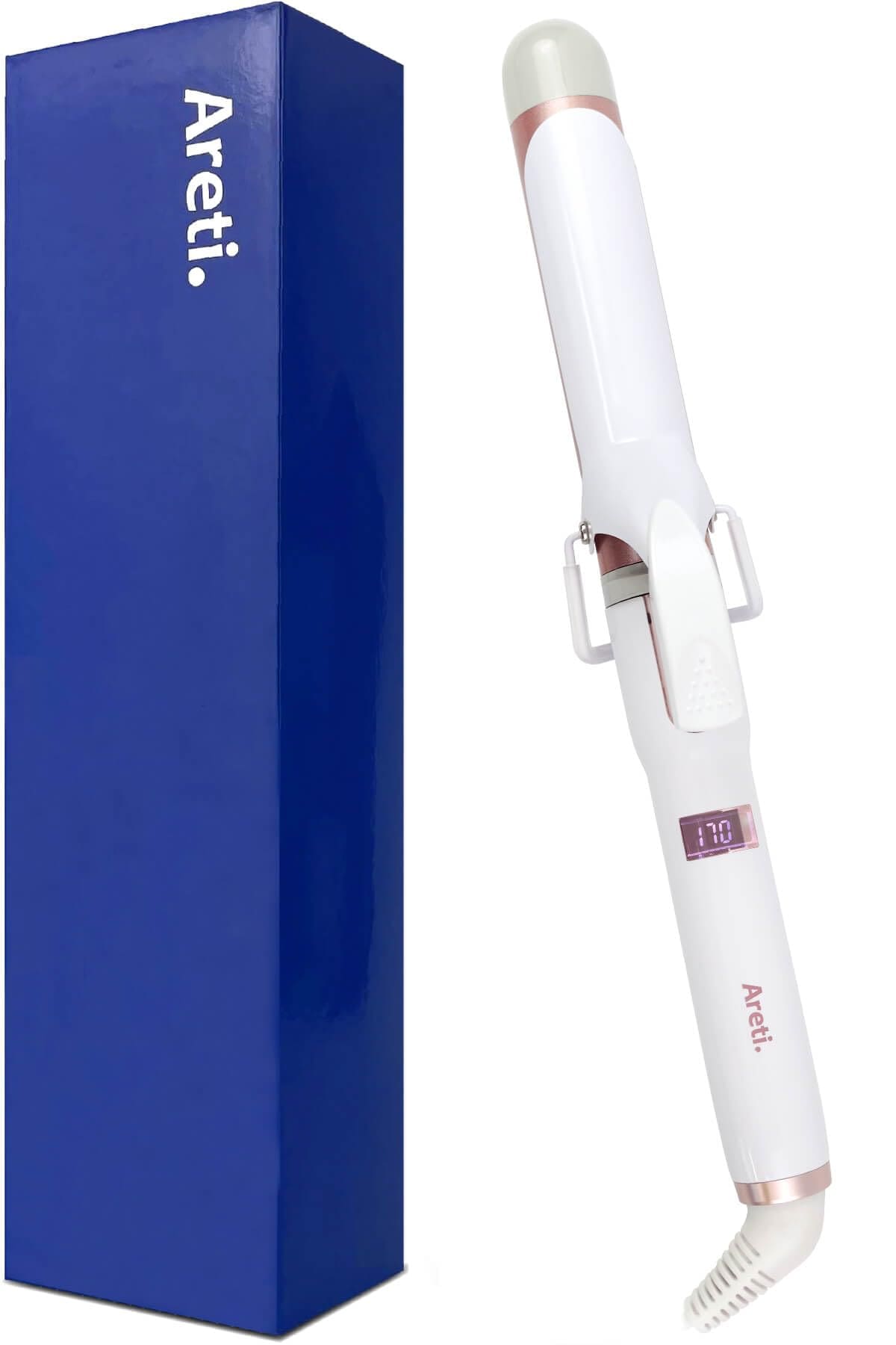 Areti（アレティ） 32mm ヘアアイロン カール コテ マイナスイオン セラミック コーティング ミディアム ロング i85GD カールアイロン