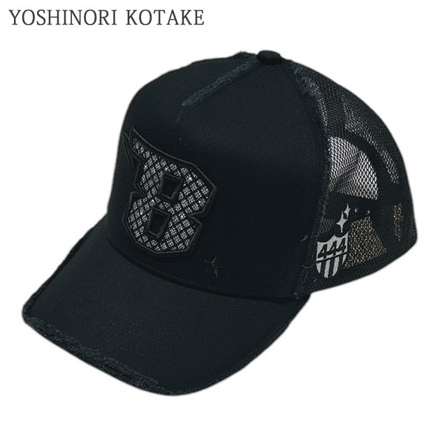 ヨシノリコタケ YOSHINORI KOTAKE 8 LOGO LAME MESH CAP ロゴ メッシュ キャップ トラッカー 251-001744-011