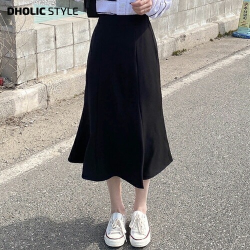 [メガ割りSALE]バックゴム切替ラインマーメイドスカート・p529254