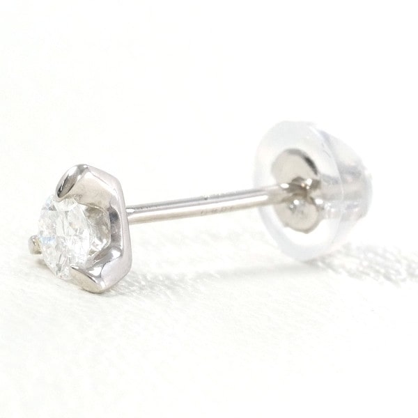 PT900 プラチナ ピアス(片耳) ダイヤ 0.10 中古