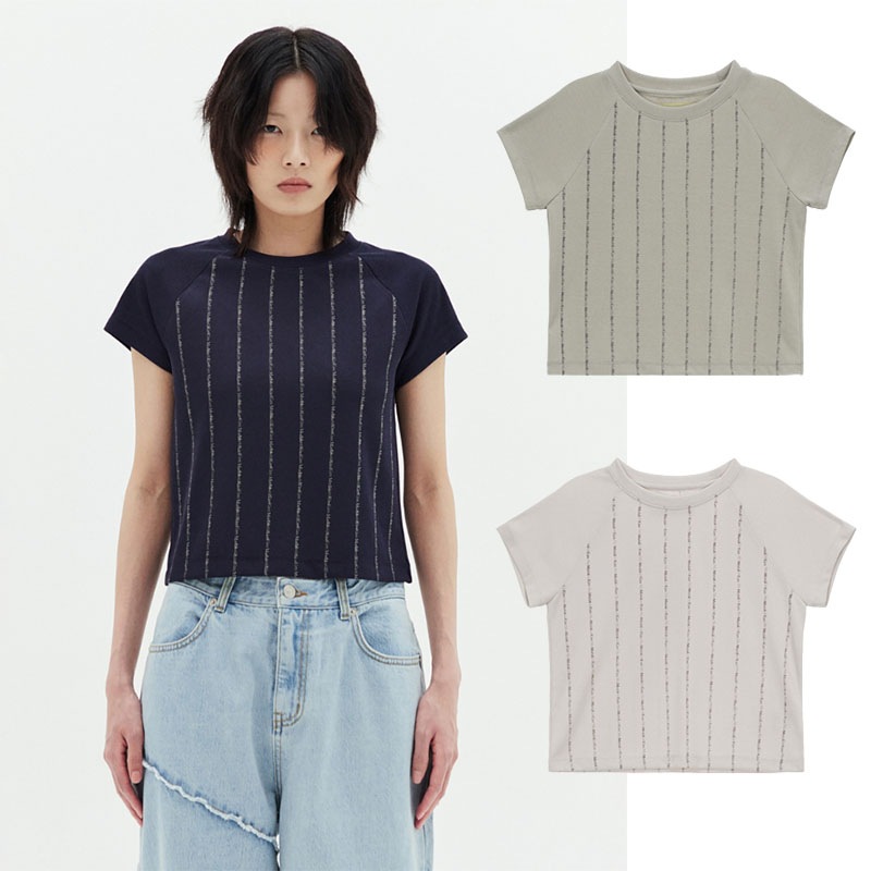 LOGO PRINT RAGLAN TOP / 3カラー