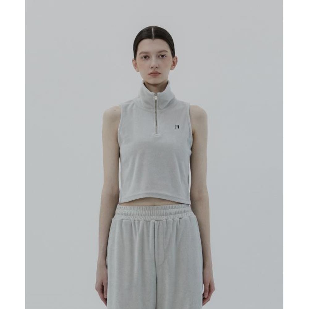 TREEMINGBIRD Terry Setup Sleeveless Light Gray TMB232S