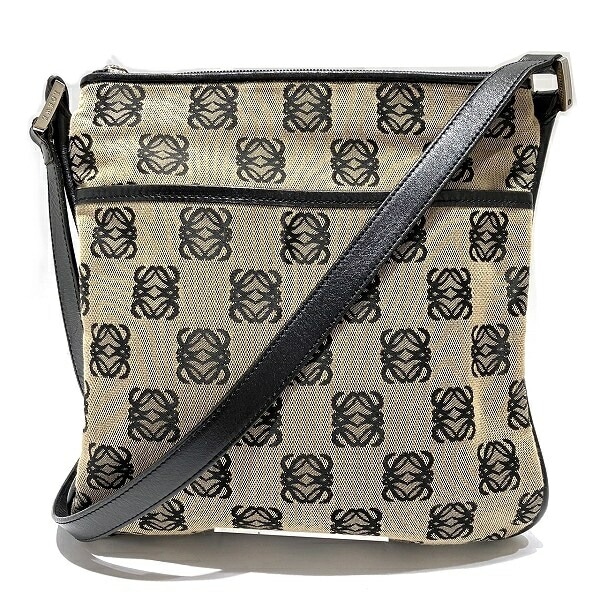 ロエベ アナグラム キャンバス バッグ ショルダーバッグ レディース 【中古】