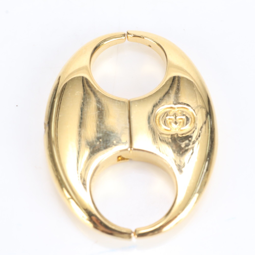 極美品 インターロッキング G キーリング メンズ レディース ECE CK2-7 中古