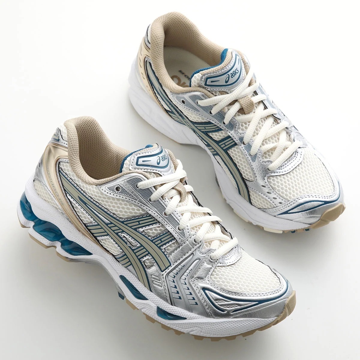 ASICS アシックス スニーカー GEL-KAYANO 14 ゲルカヤノ 1201A019-105 レディース ローカット レースアップ 靴 CREAM/PURE-SILVER
