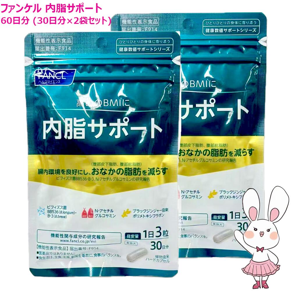 国内正規品 内脂サポート 60日分 (30日分×2袋セット) 賞味期限2027年5月以降 サプリメント リニューアル新パッケージ