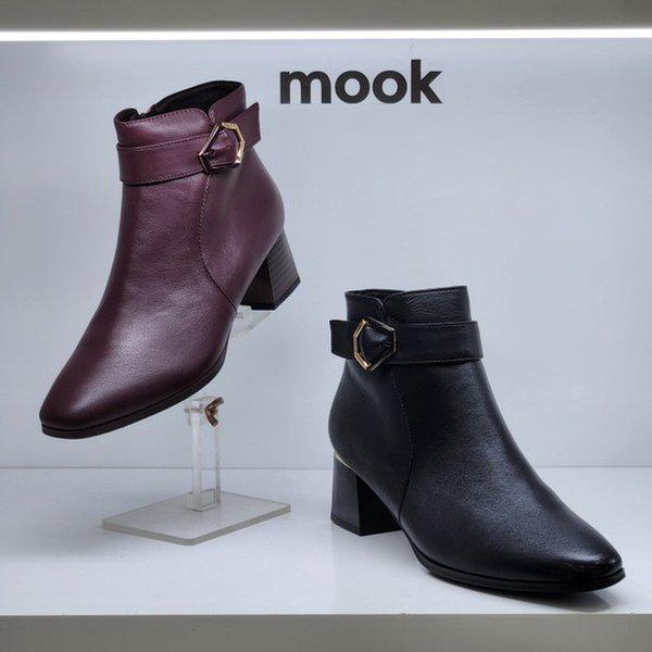 女性六角ゼセクコーティングバックル装飾アンクルブーツ 322611 AA AH HGSF1DD