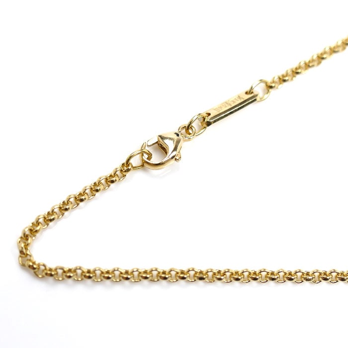 Chopard ショパール K18YG イエローゴールド ネックレス 小豆 7.7g 42cm レディース 中古
