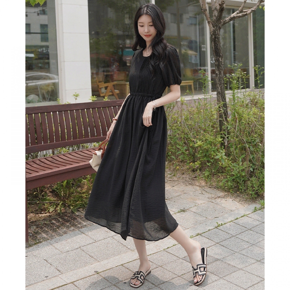 クリックアンフェニー ラントピンタック ストリングワンピース