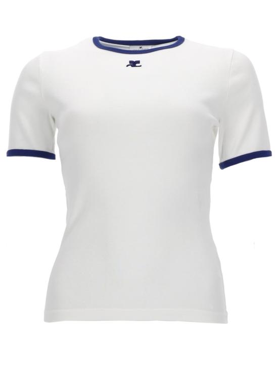 COURREGES Women Tops 125JTS017 JS0203B257 WHITE